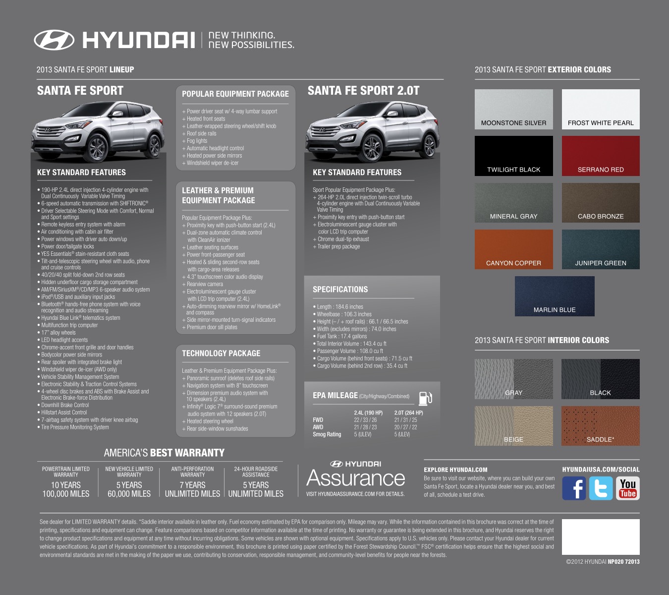 2013 Hyundai SantaFe Brochure Page 6